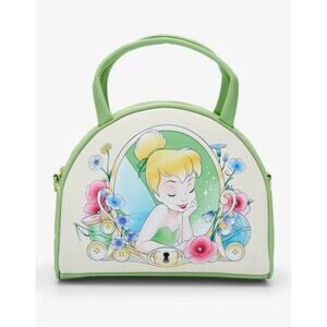 Loungefly Disney Tinker Bell Cameo Green Crossbody Bag NWT